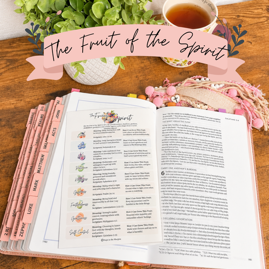 Fruit of the Spirit Bible Study Insert | Galatians 5:22–23 | Christian Printable Bible Journal | DIGITAL DOWNLOAD