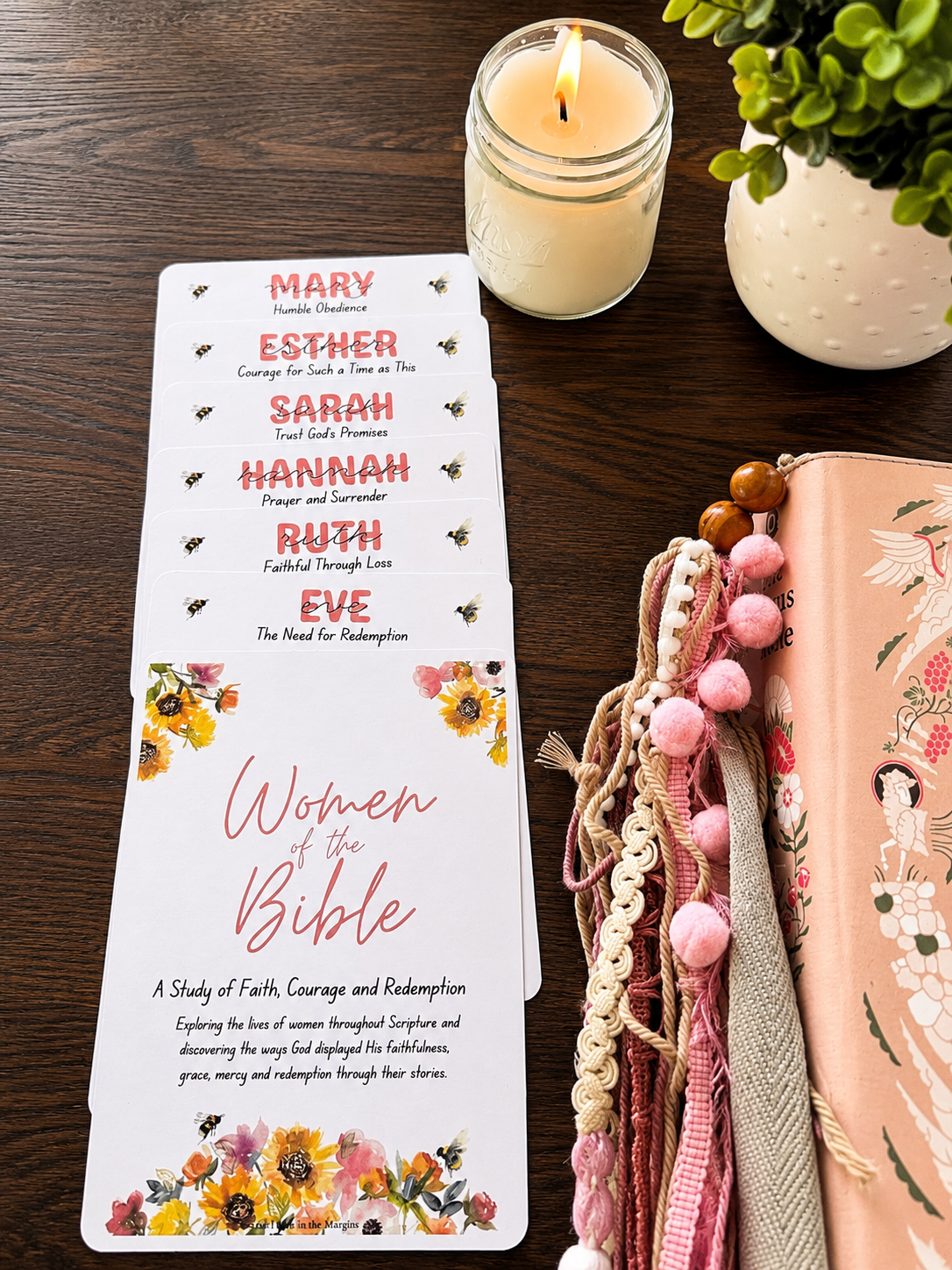 Women Of the Bible Loaded Bible Inserts | Bible Tip Ins | Bible Study | Scripture Study | Christian Gift for Women | Bible Journaling Kit