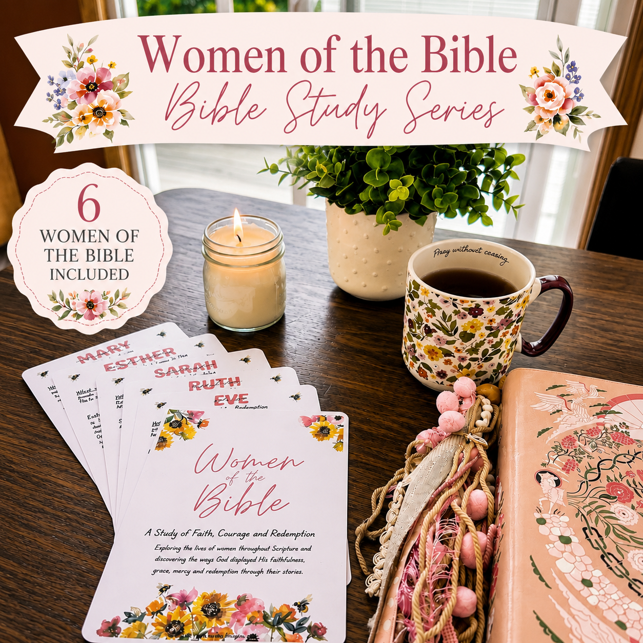 Women Of the Bible Loaded Bible Inserts | Bible Tip Ins | Bible Study | Scripture Study | Christian Gift for Women | Bible Journaling Kit