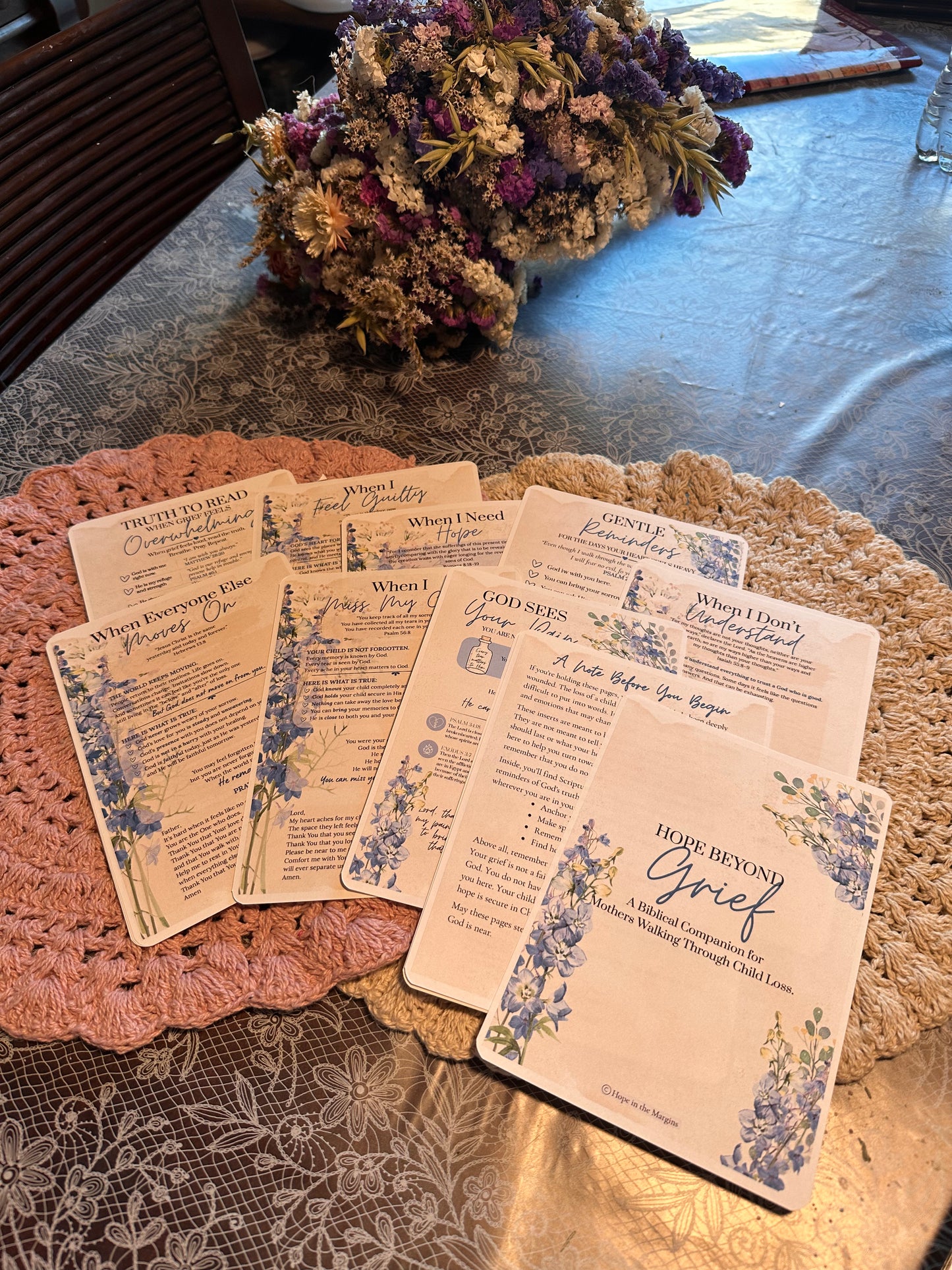 Hope Beyond Grief: Christian Bible Inserts for Child Loss